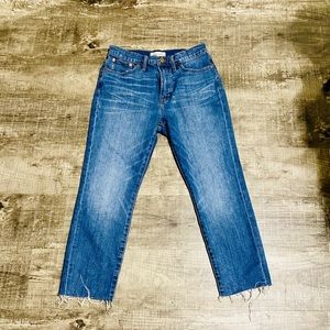 Madewell cropped high waisted jean